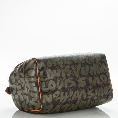 Louis Vuitton Monogram Graffiti Speedy 30 Kaki 4 of 8