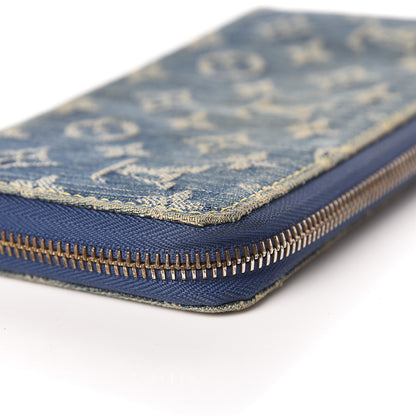Louis Vuitton Monogram Denim Zippy Wallet Blue 10 of 11
