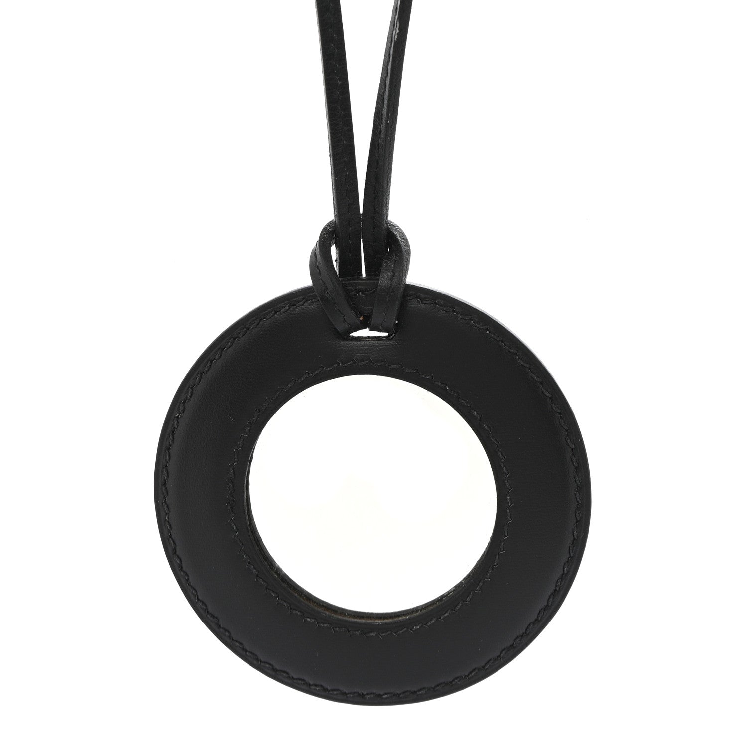 Hermes Chamonix Mirror Pendant Necklace Black 4 of 5