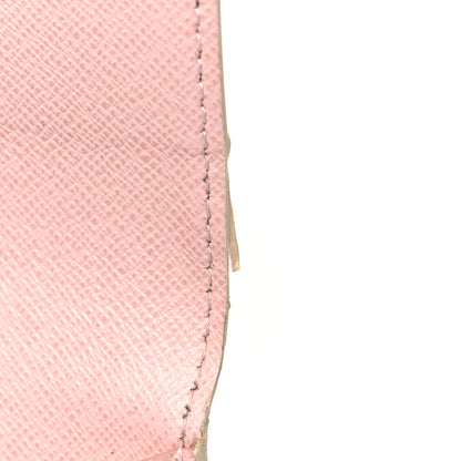 Louis Vuitton Damier Azur Emilie Wallet Rose Ballerine 10 of 12