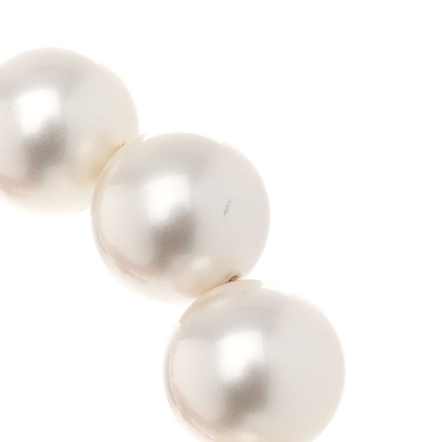 Calfskin Quilted Maxi Pearls Clutch With Chain Black