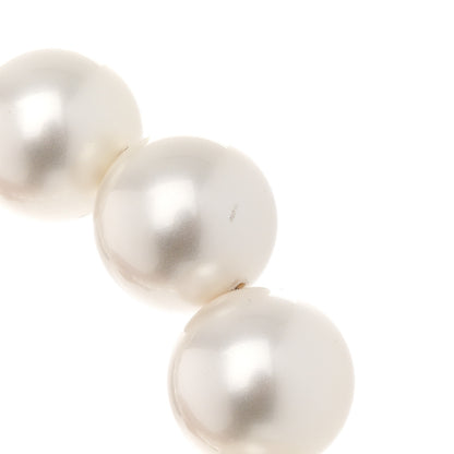 Chanel Calfskin Quilted Maxi Pearls Clutch With Chain Black 12 of 13