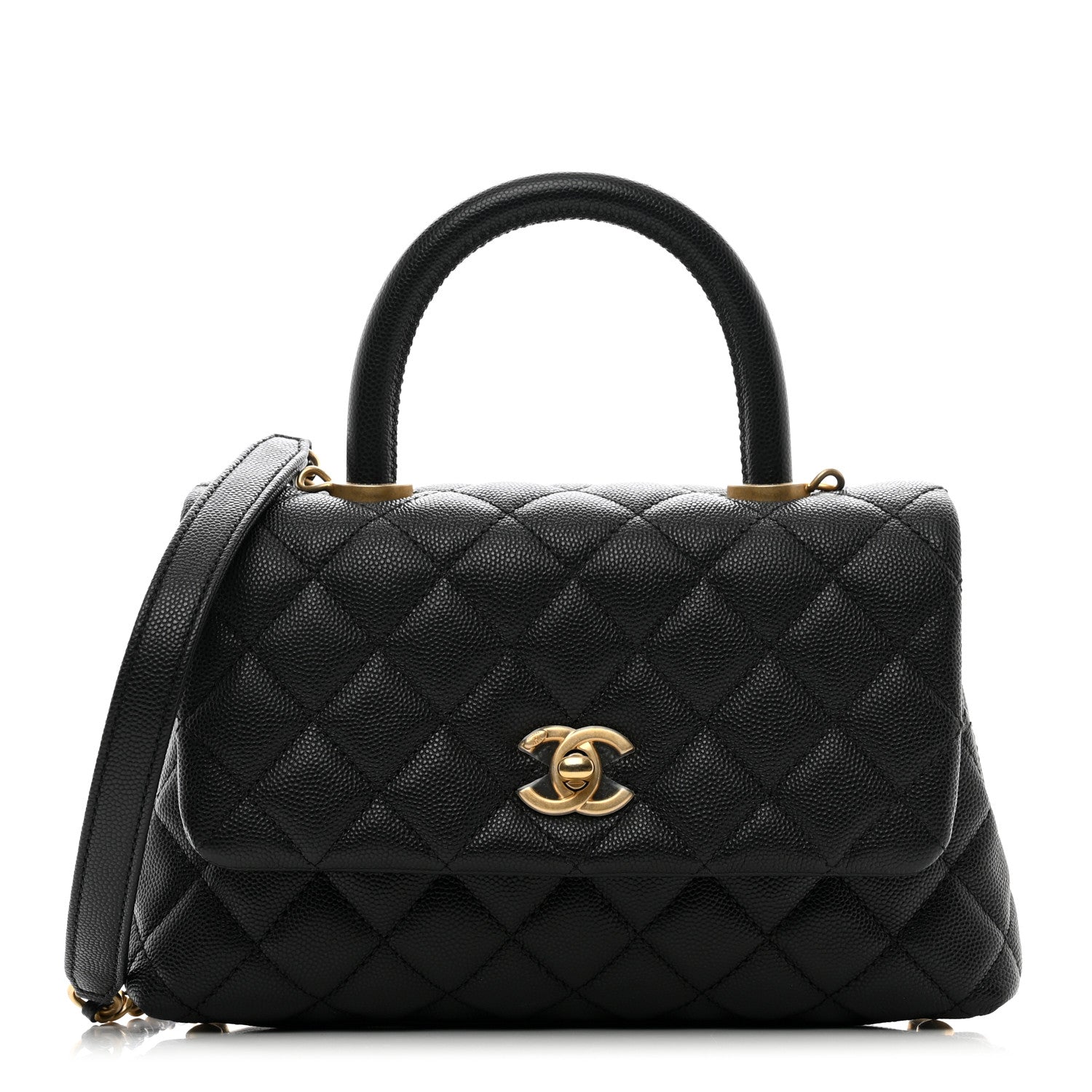 Chanel Caviar Quilted Mini Coco Handle Flap Black 1 of 10
