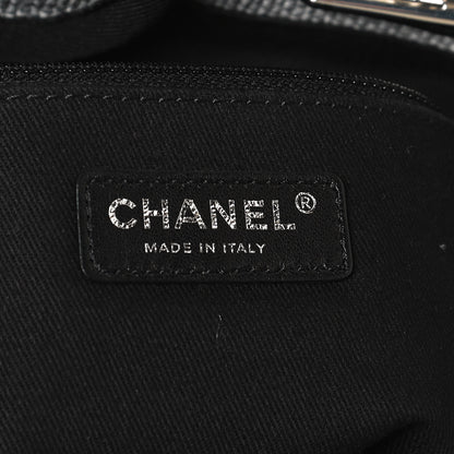 Chanel Woven Straw Raffia Small Deauville Tote Grey 5 of 9
