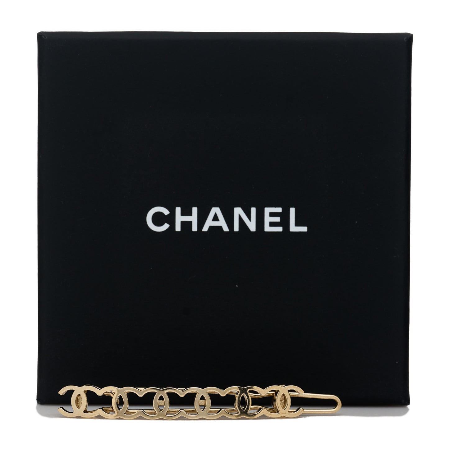 Metal CC Hair Clip Barrette Gold