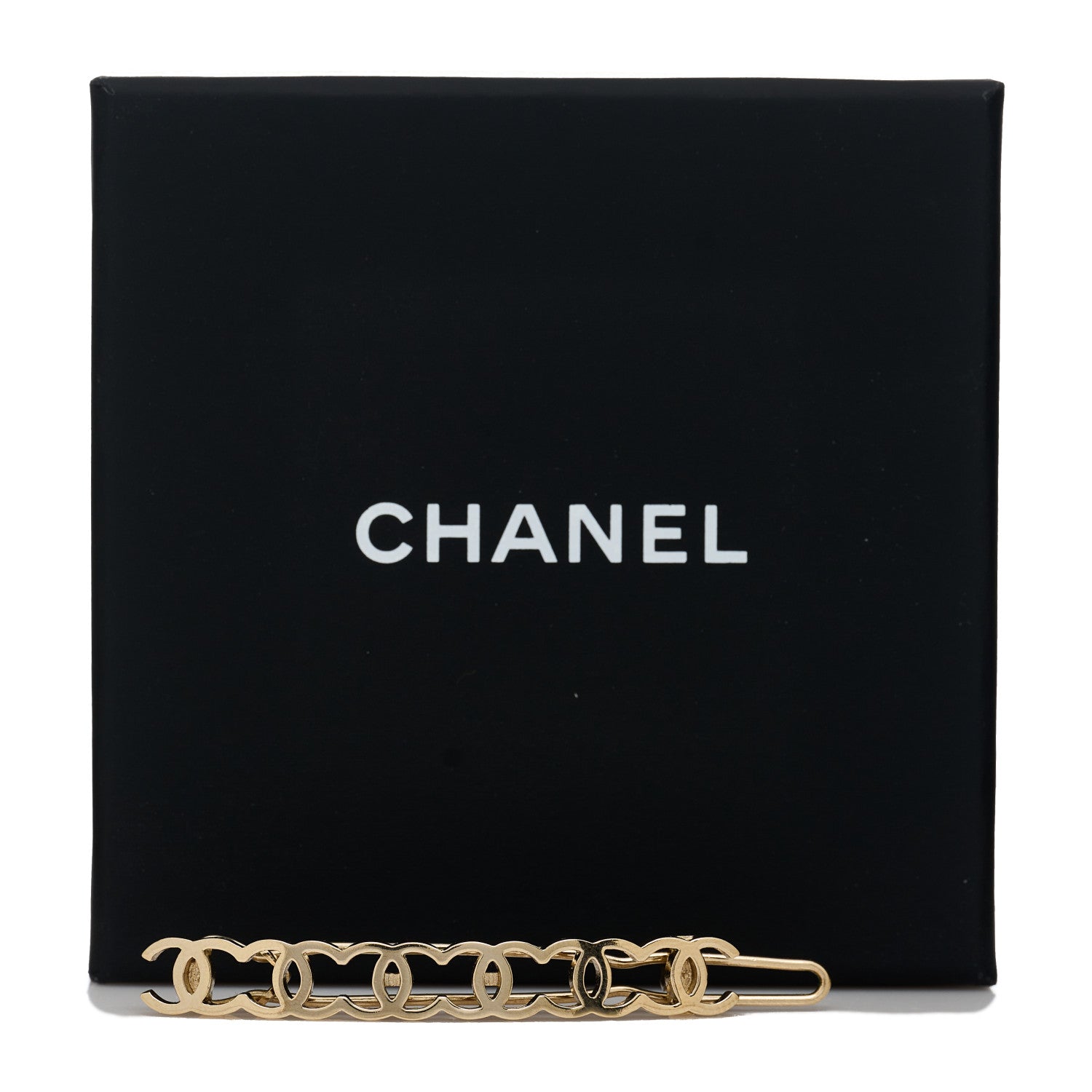 Chanel Metal CC Hair Clip Barrette Gold 5 of 5