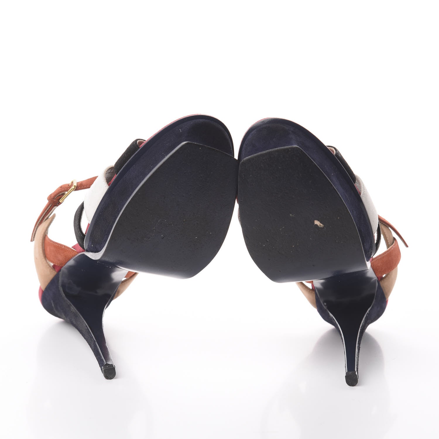 Saint Laurent Suede Tribute 105 Platform Sandals 40 Multicolor 5 of 7