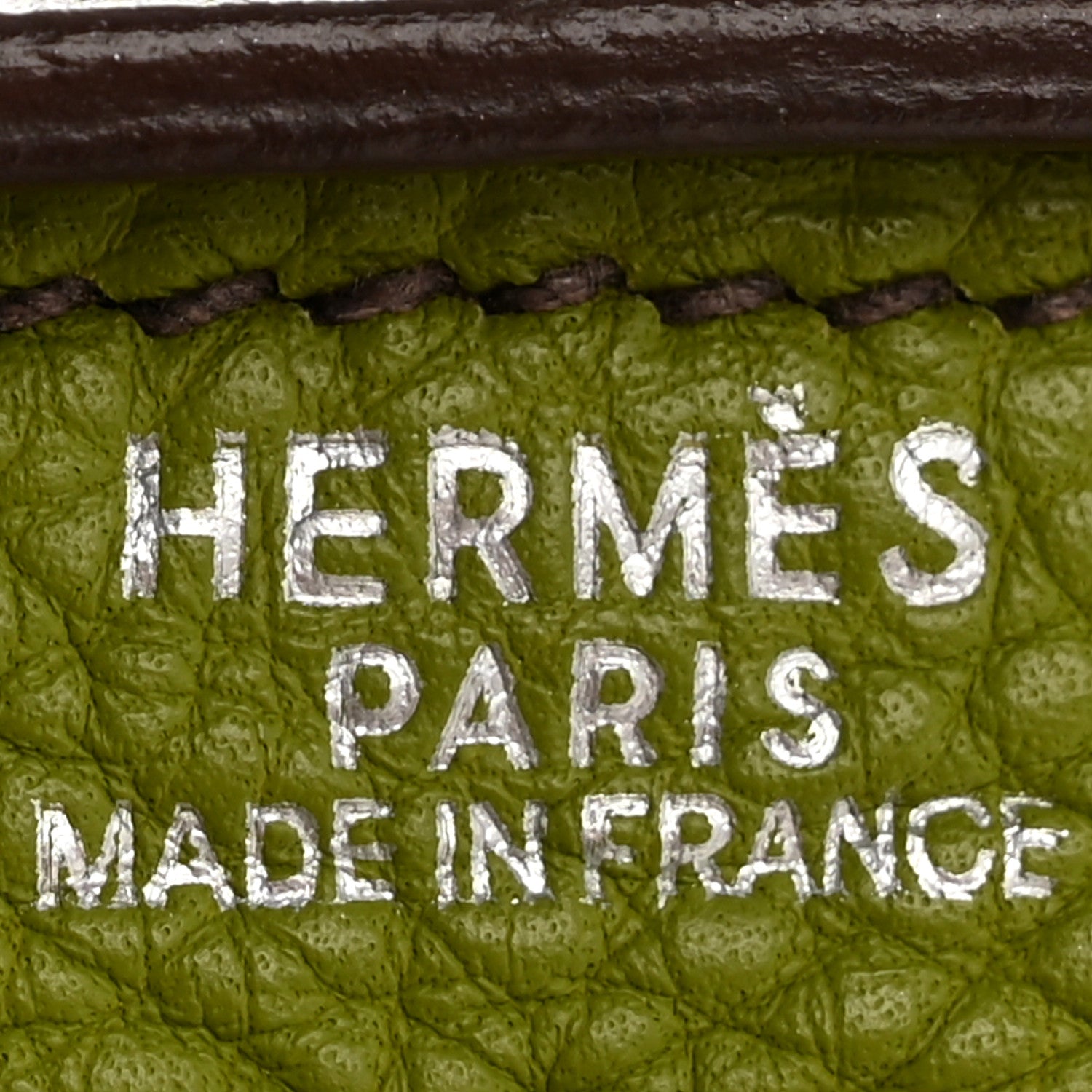 Hermes Fjord Togo Tri-Color Kelly Retourne 32 Vert Anis Gold Vert Olive 6 of 15