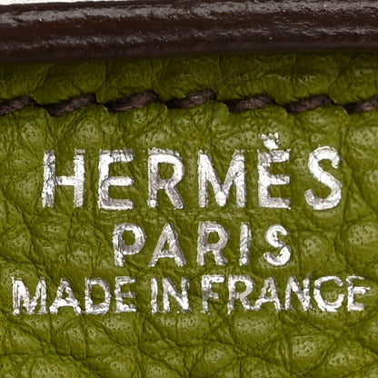 Hermes Fjord Togo Tri-Color Kelly Retourne 32 Vert Anis Gold Vert Olive 6 of 15