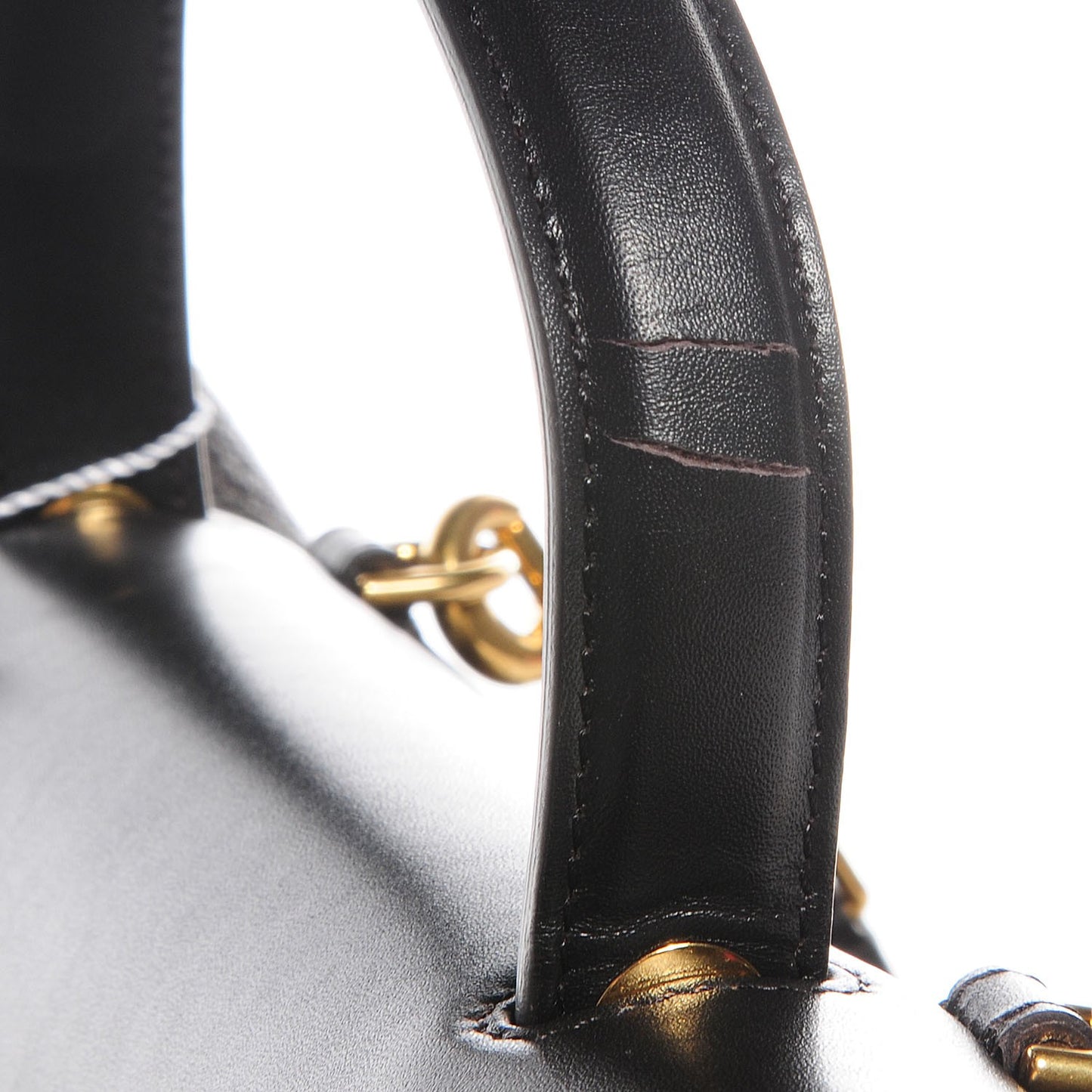 Goatskin Smooth Calfskin Mini Belt Bag Dark Taupe