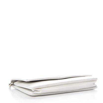Chanel Caviar Timeless CC Wallet on Chain WOC White 4 of 13