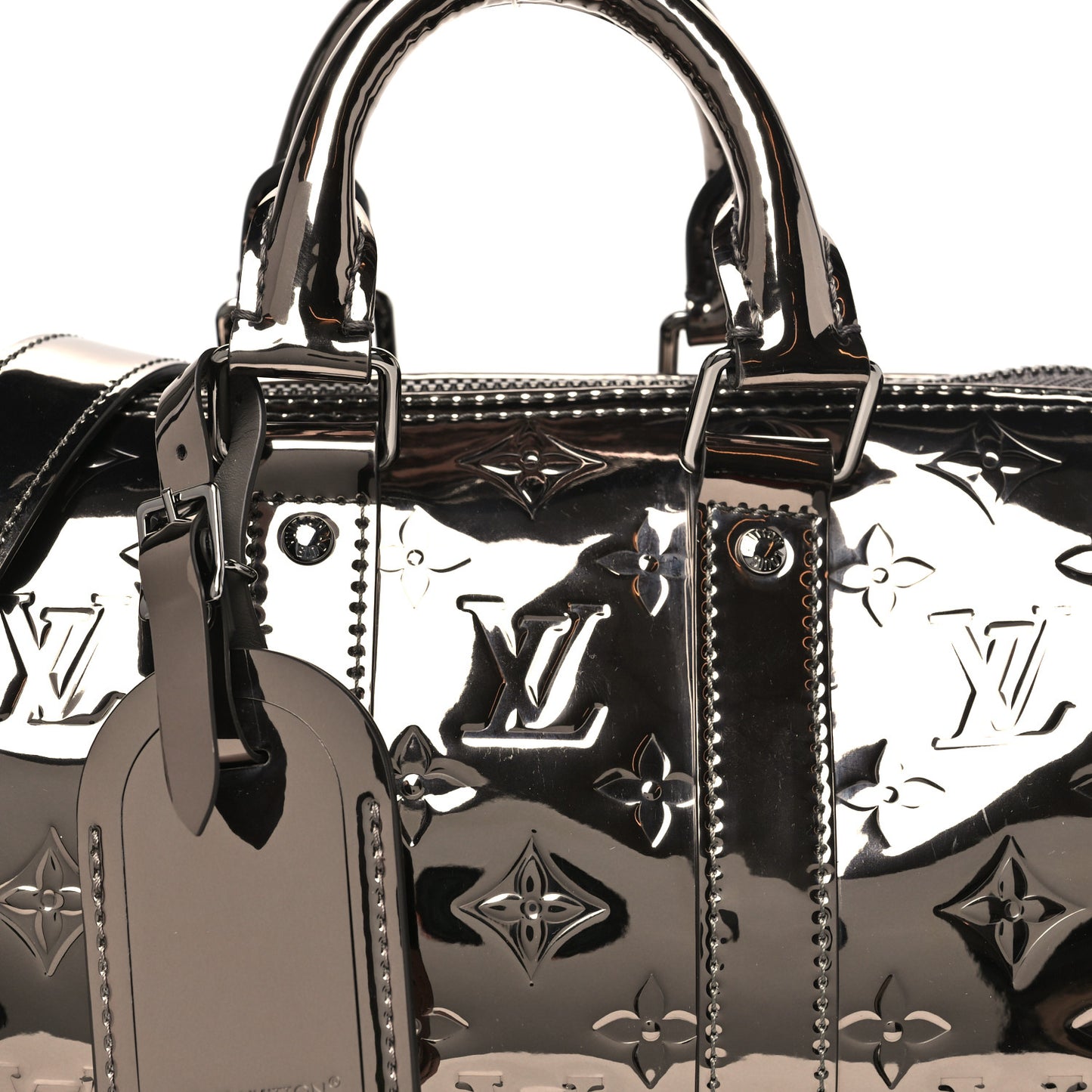 Mirror Monogram Heritage Keepall Bandouliere 25 Gunmetal