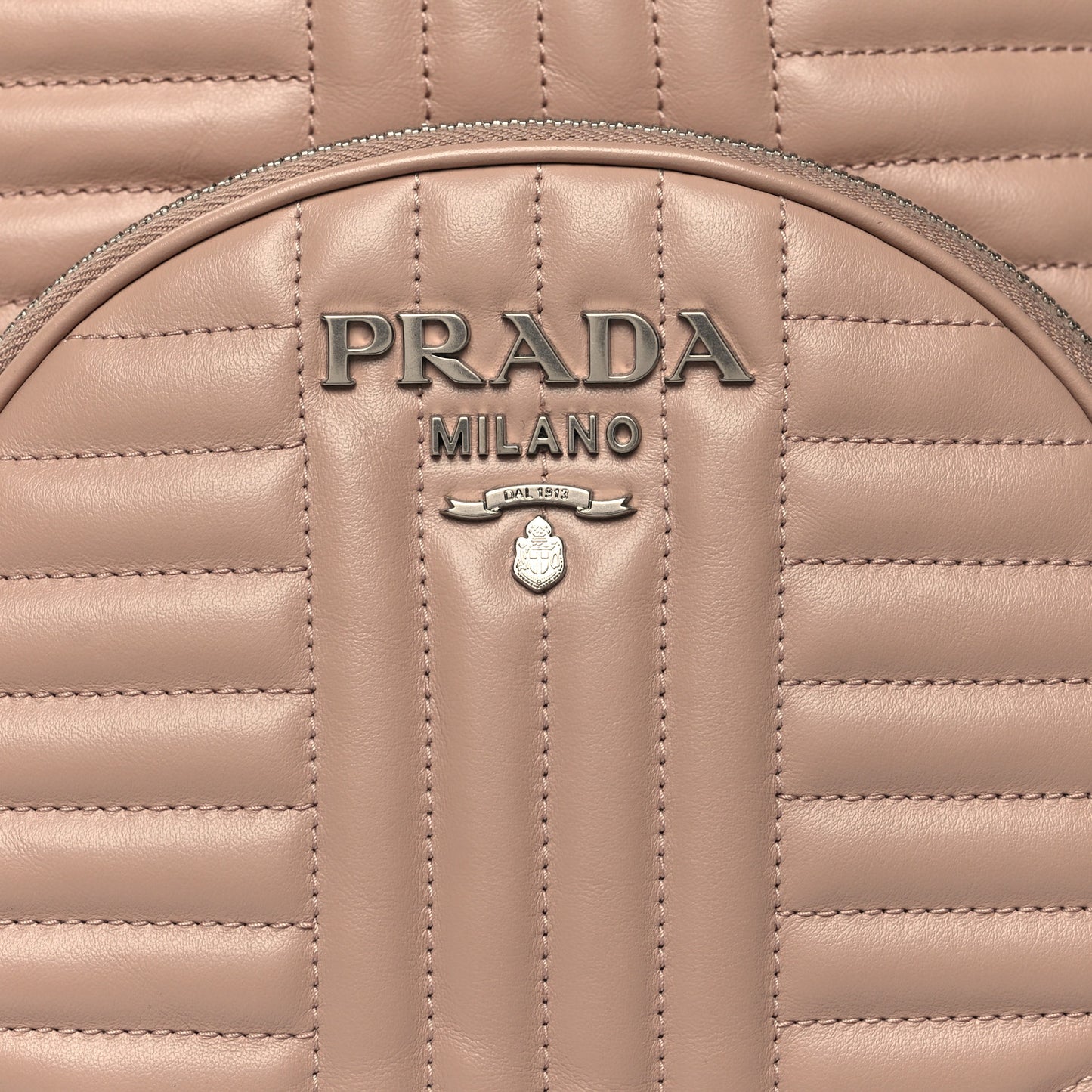 Soft Calfskin Impunture Diagramme Day Backpack Cipria