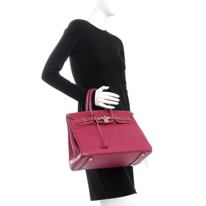 Hermes Epsom Birkin 35 Tosca Rose Tyrien 2 of 31
