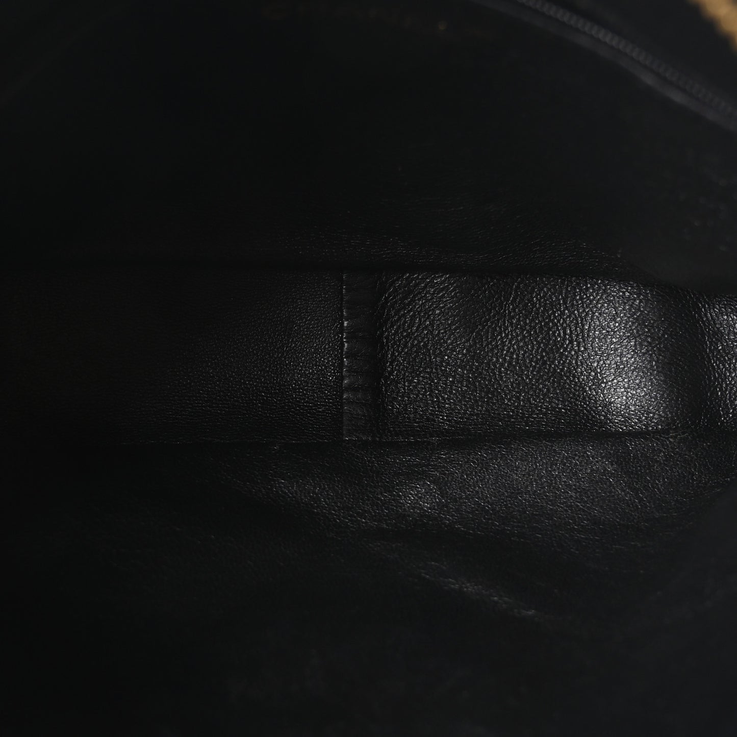 Lambskin Quilted CC Tassel Camera Case Black