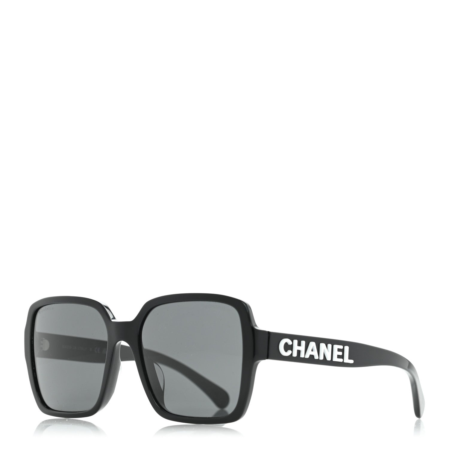 Chanel Acetate Square Sunglasses 5408-A Black 1 of 8