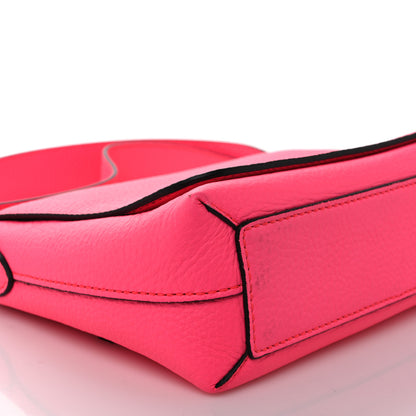 Burberry Calfskin Smooth Grain Small Burleigh Crossbody Bag Neon Pink 9 of 13