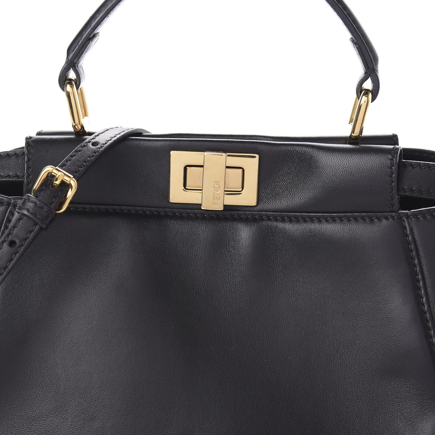 Nappa Mini Peekaboo Iconic Satchel Black