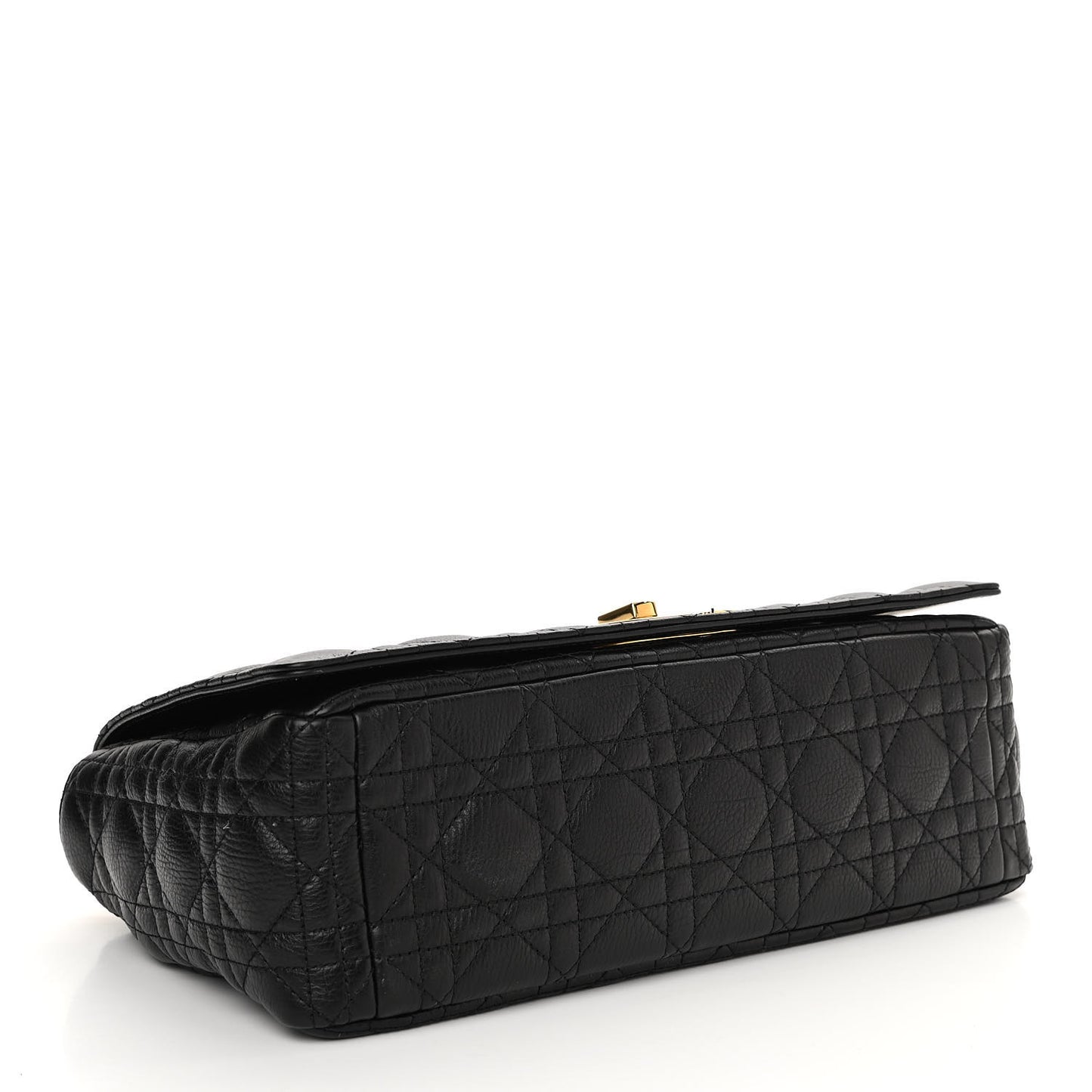 Grained Calfskin Cannage Large Caro Bag Black