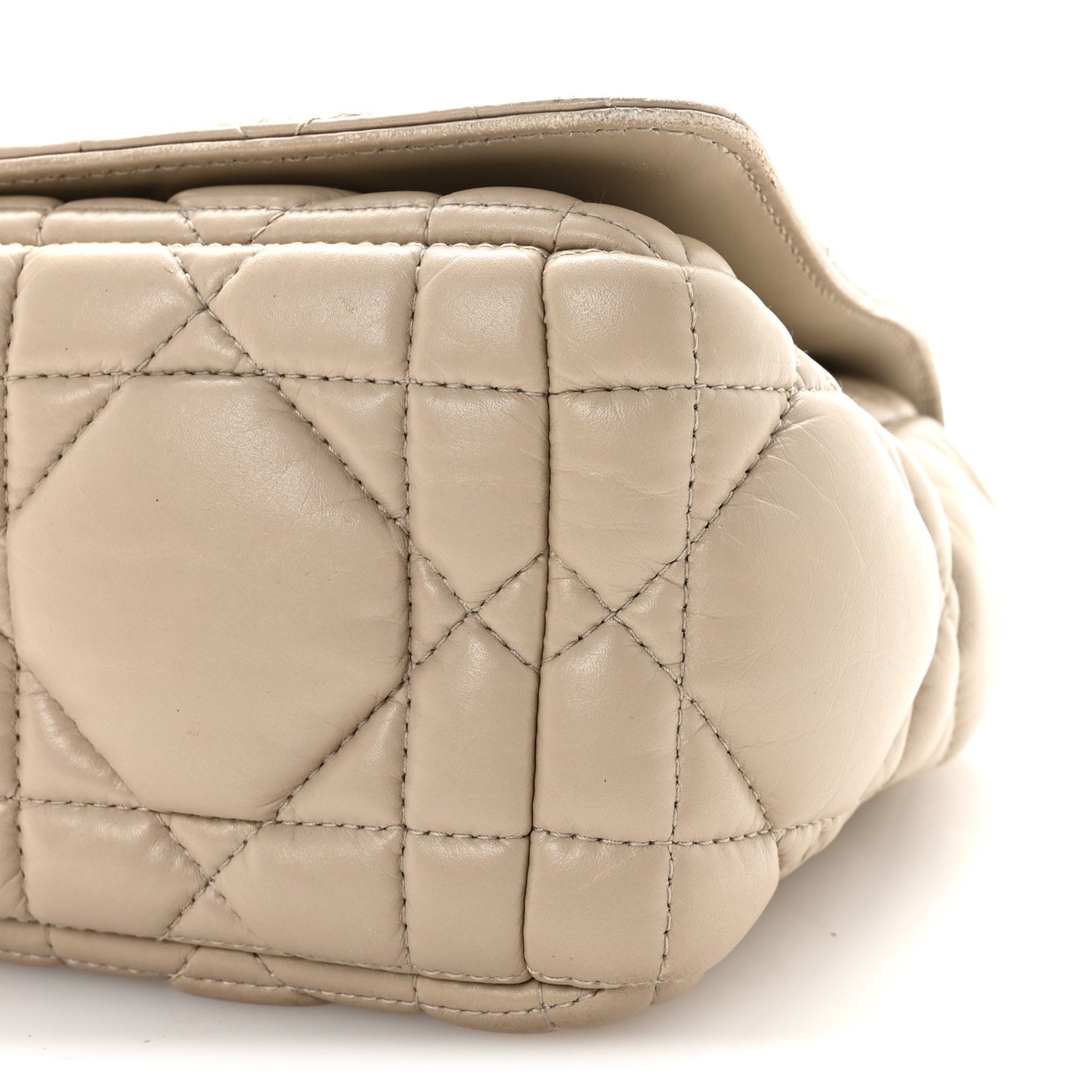Calfskin Macrocannage Medium Caro Bag Sand