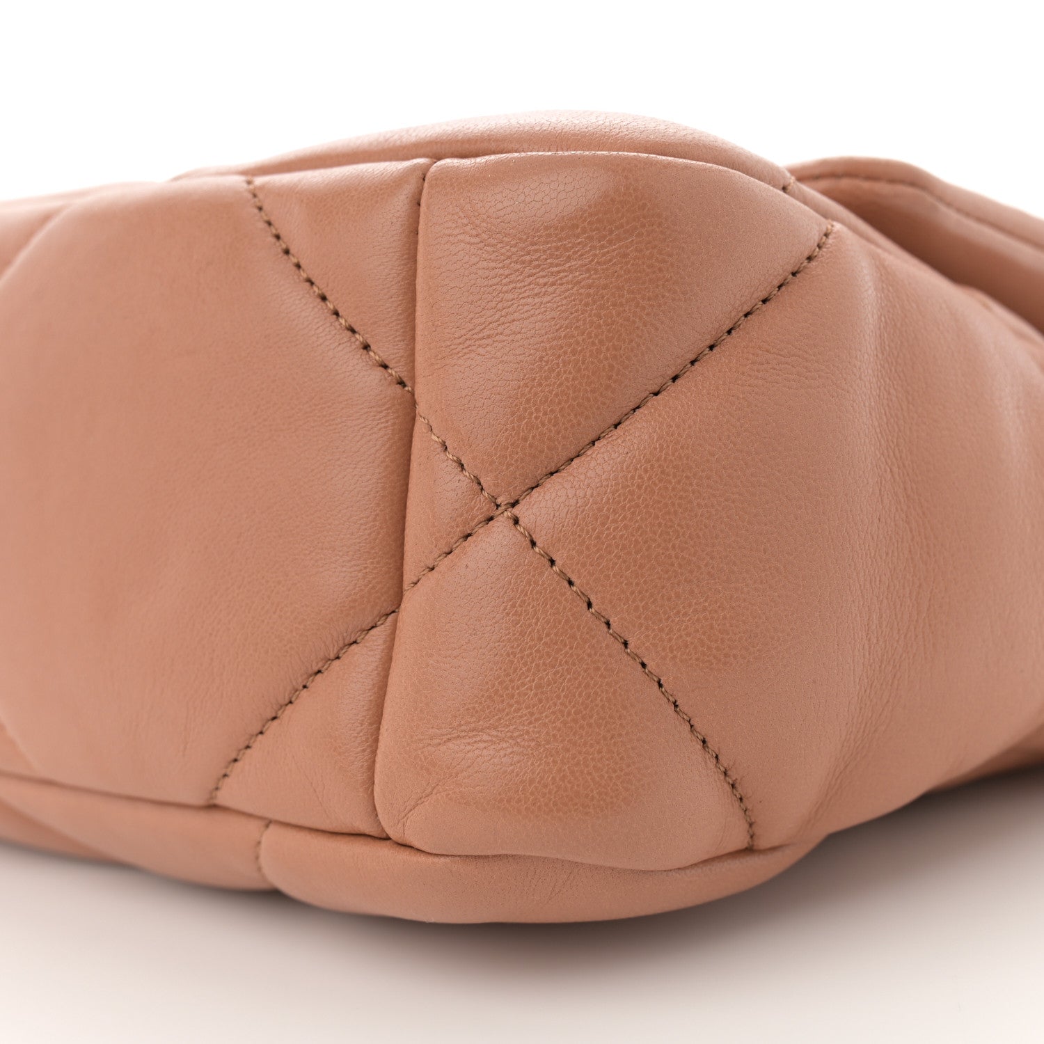 Chanel Lambskin Quilted Medium Chanel 19 Flap Brown 10 of 13