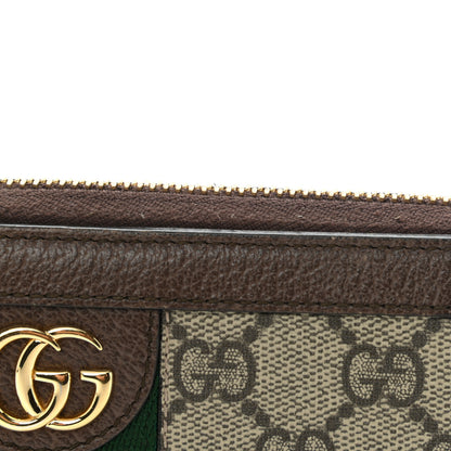 Gucci GG Supreme Monogram Web Ophidia Zip Around Wallet Brown 11 of 11