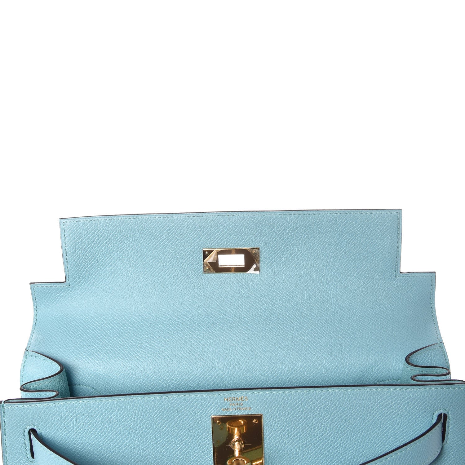 Hermes Epsom Kelly Sellier 28 Bleu Atoll 8 of 34