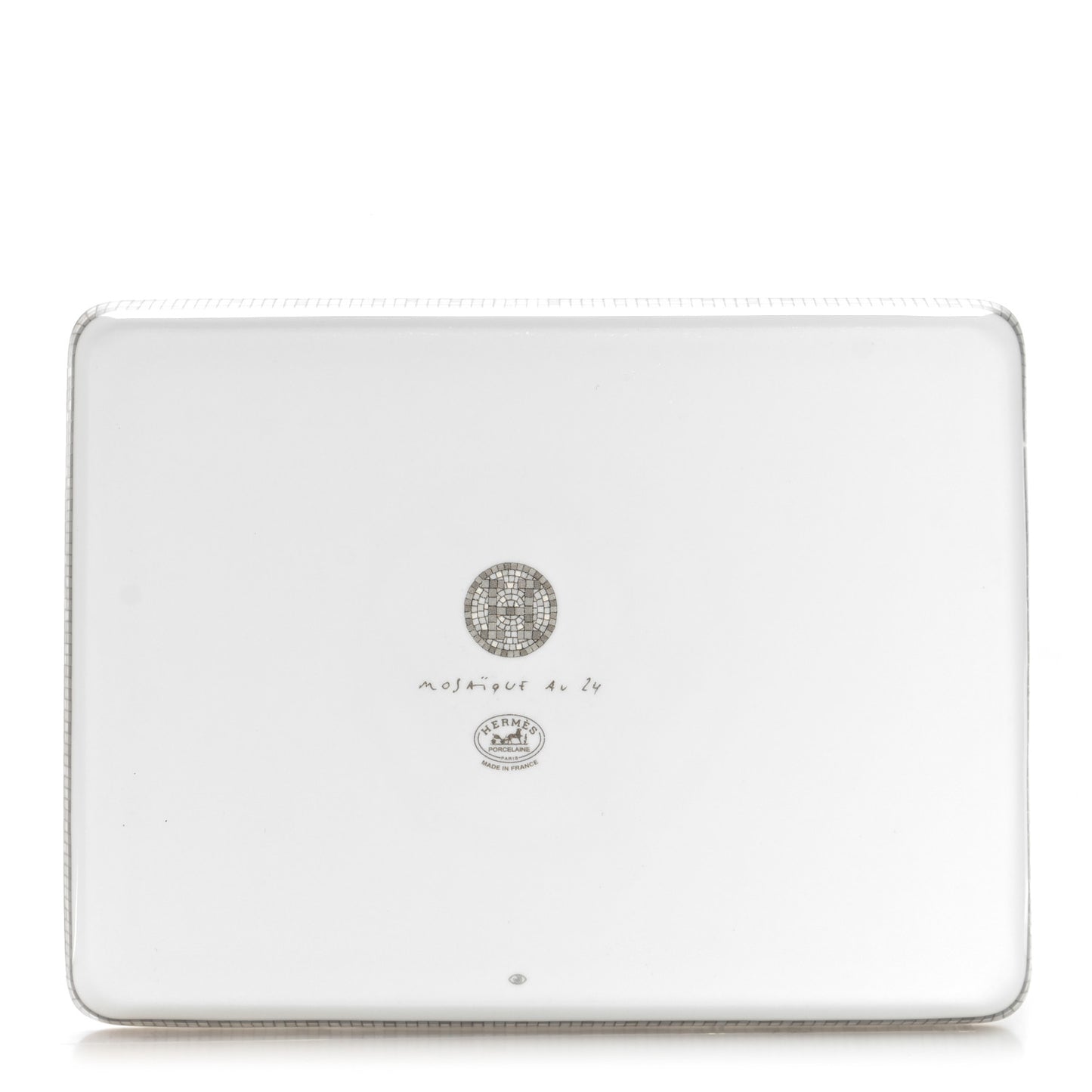 Porcelain Mosaique Au 24 Sushi Plate Platine