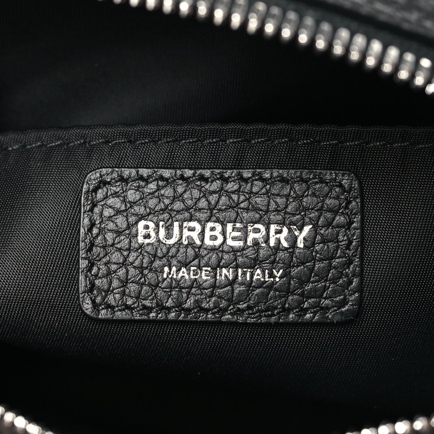 Grained Calfskin Small Camera Bag Black