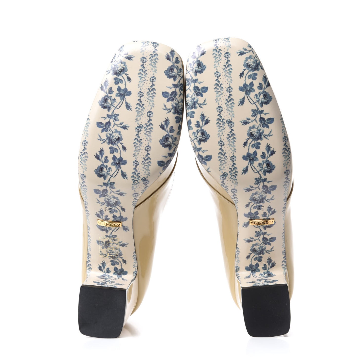 Vernice GG Victoire 55mm Loafer Pumps 39 Sand Storm