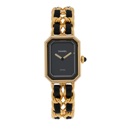 Chanel Stainless Steel Lambskin 20mm Chain Premiere Quartz Watch Gold 1 of 4
