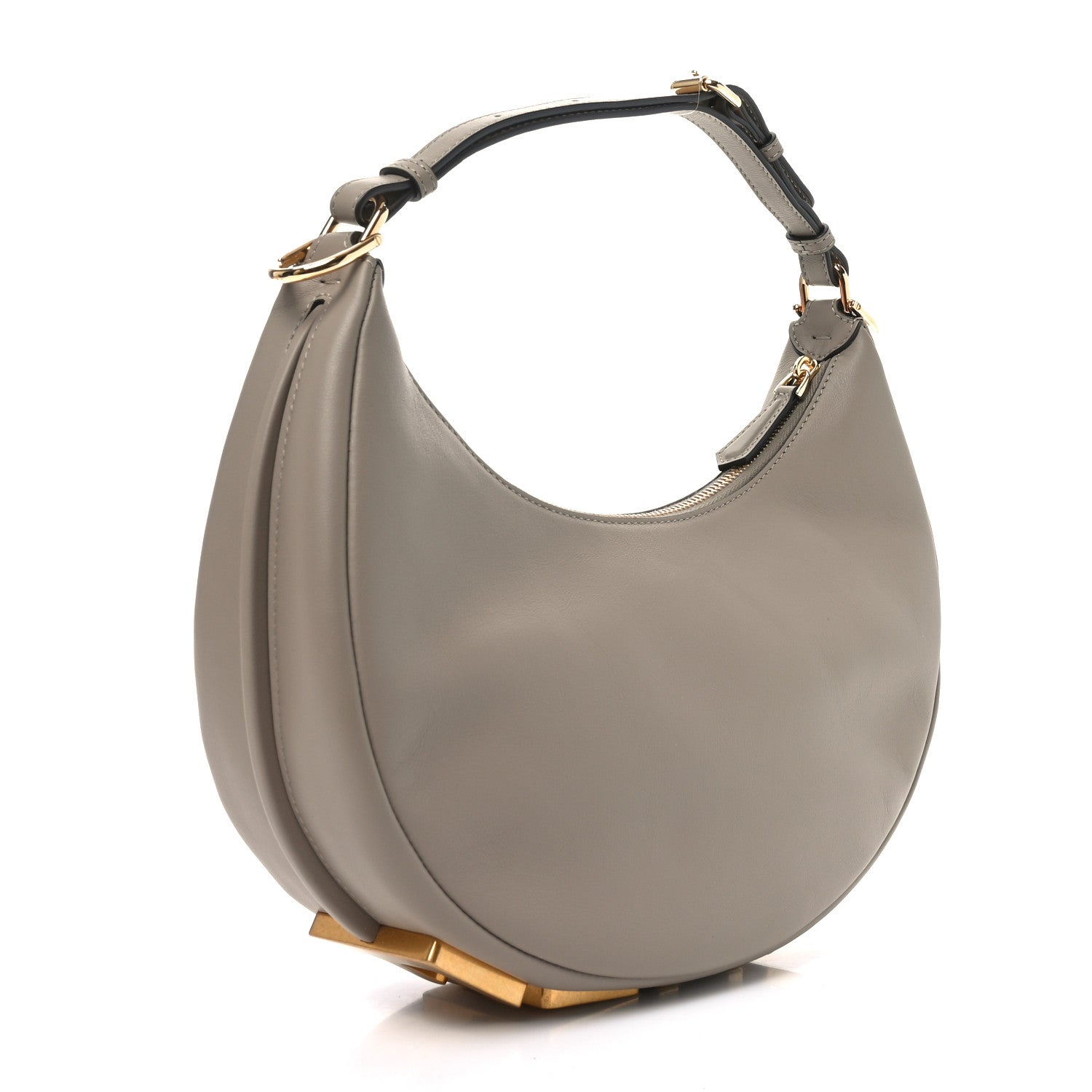Fendi Vitello Grace Matte Small Fendigraphy Hobo Bag Tortora 3 of 10