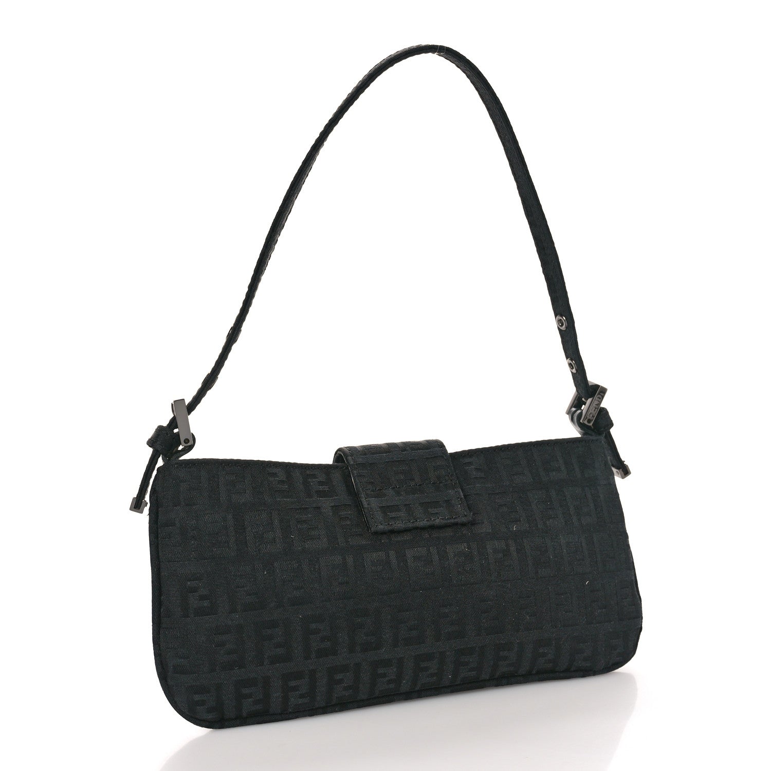 Fendi Zucchino Mini Pochette Black 3 of 8