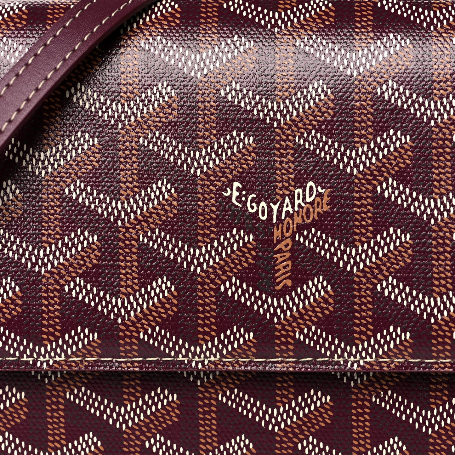 Goyardine Varenne Continental Wallet Burgundy