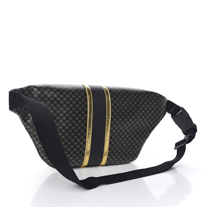 Gucci X DAPPER DAN Calfskin Laminated Ayers GG Micro Monogram Mens Belt Bag Black 3 of 12