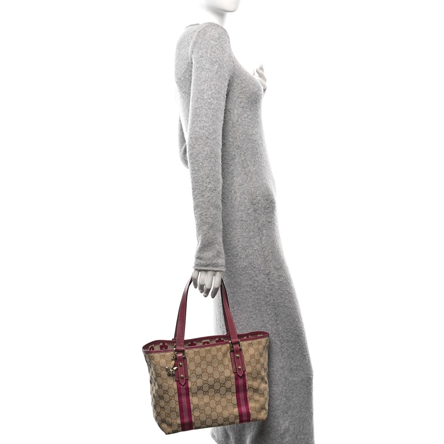 Gucci Monogram Medium Jolicoeur Tote Pink 2 of 14