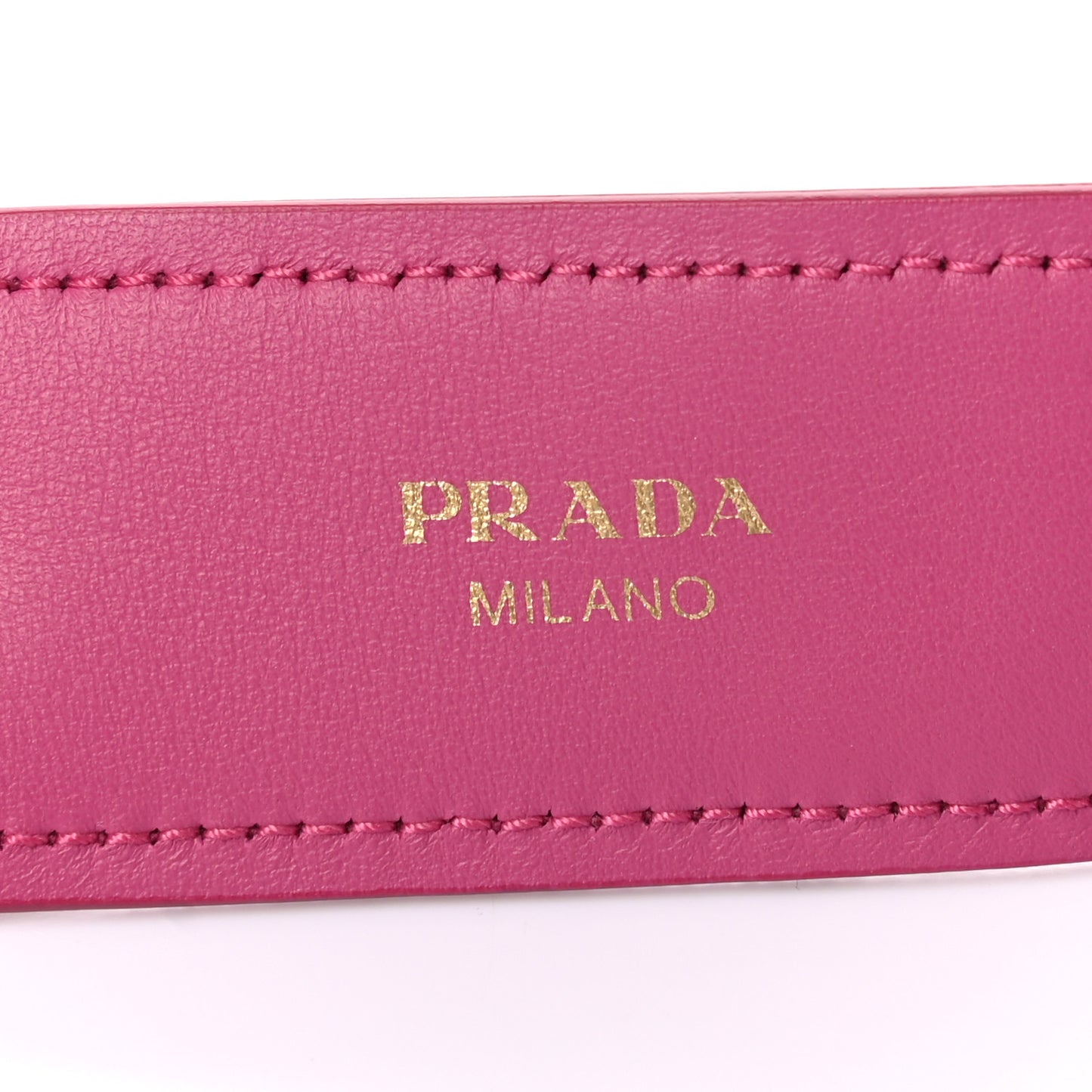 Saffiano Crystal Flower Shoulder Strap Fuchsia