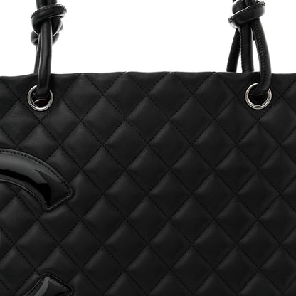 Chanel Calfskin Quilted Large Cambon Tote Black 8 of 14