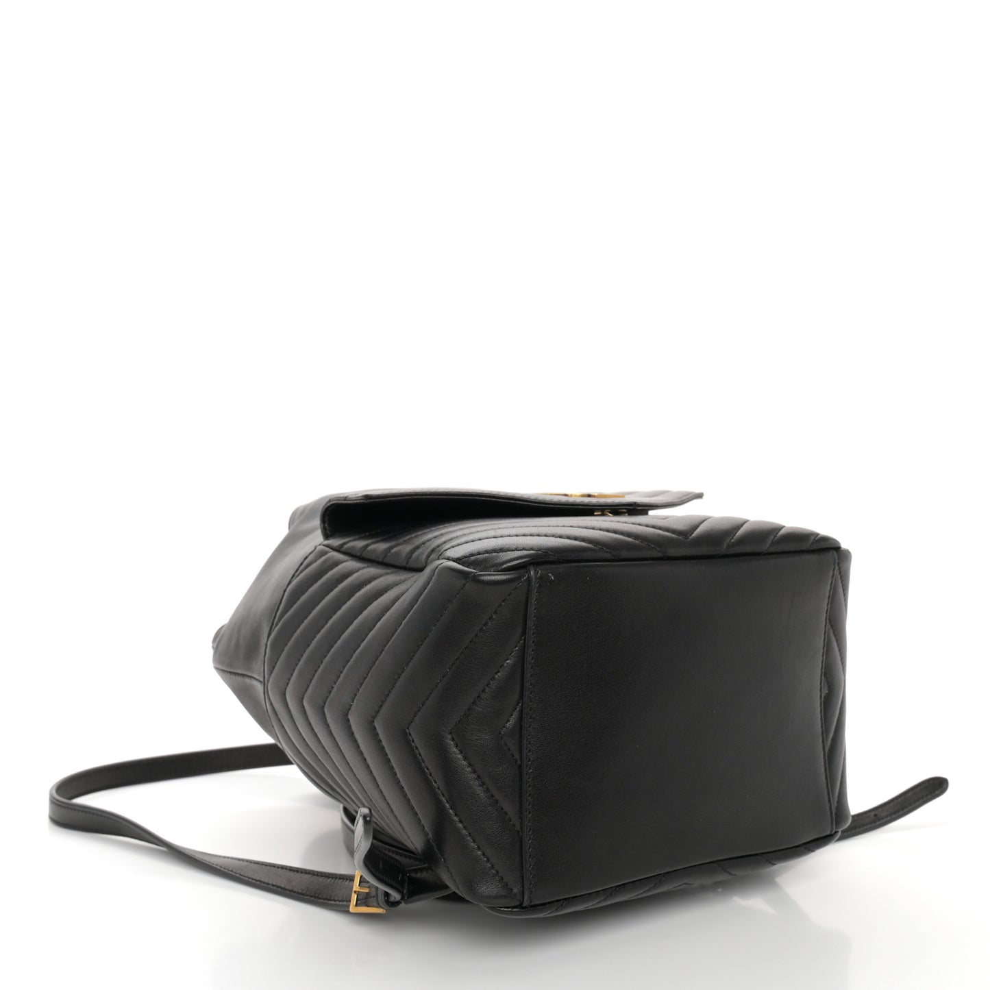 Lambskin Matelasse Monogram Joe Backpack Black