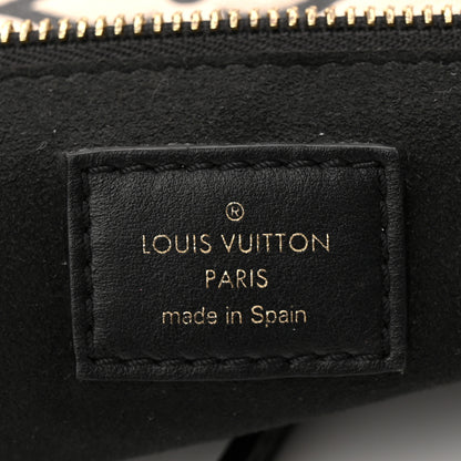 Louis Vuitton Empreinte Monogram Giant Broderies Neverfull MM Cream Black 6 of 12