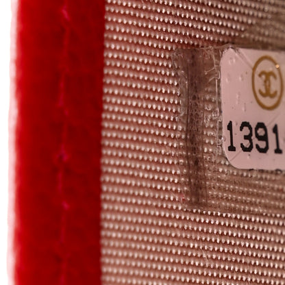 Chanel Caviar Sevruga Wallet on Chain WOC Red 8 of 12