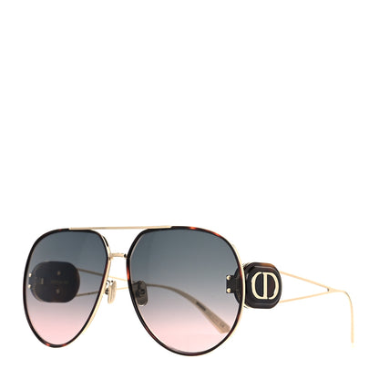 Christian Dior Metal Diorbobby Aviator Sunglasses Tortoise 1 of 8