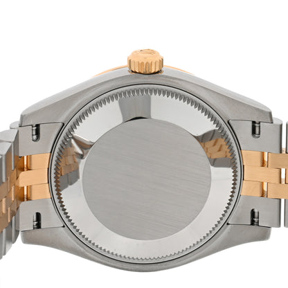 Rolex Stainless Steel 18K Yellow Gold Diamond 31mm Oyster Perpetual Datejust Watch Dark Grey 278273 4 of 5