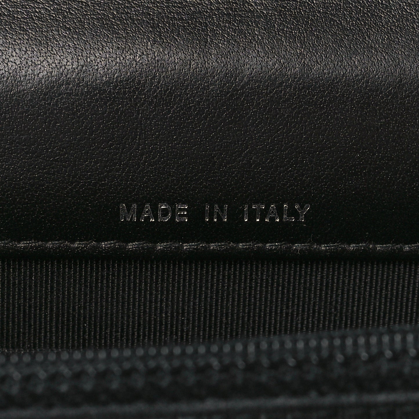 Aged Calfskin Chevron Quilted Reissue 2.55 Square Wallet On Chain WOC So Black
