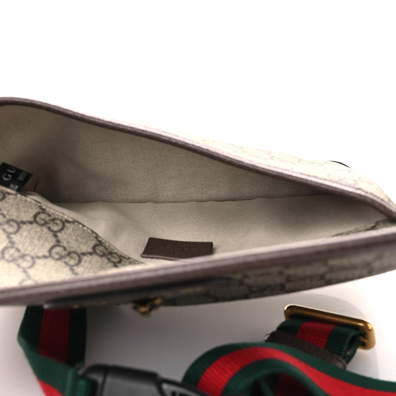 Gucci GG Supreme Monogram Neo Vintage Web Belt Bag Brown 5 of 11