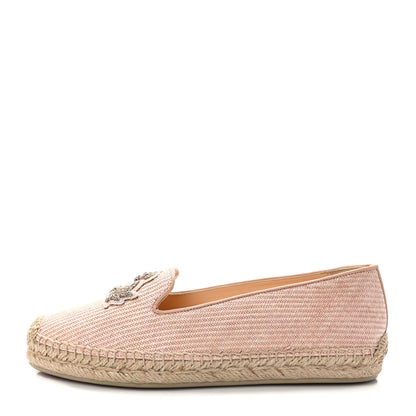 Christian Louboutin Nanou Orlato Donna Espadrilles 37 Paille Croisette 1 of 10