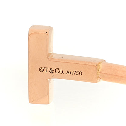 Tiffany 18K Yellow Gold Diamond T Wire Bracelet 3 of 4