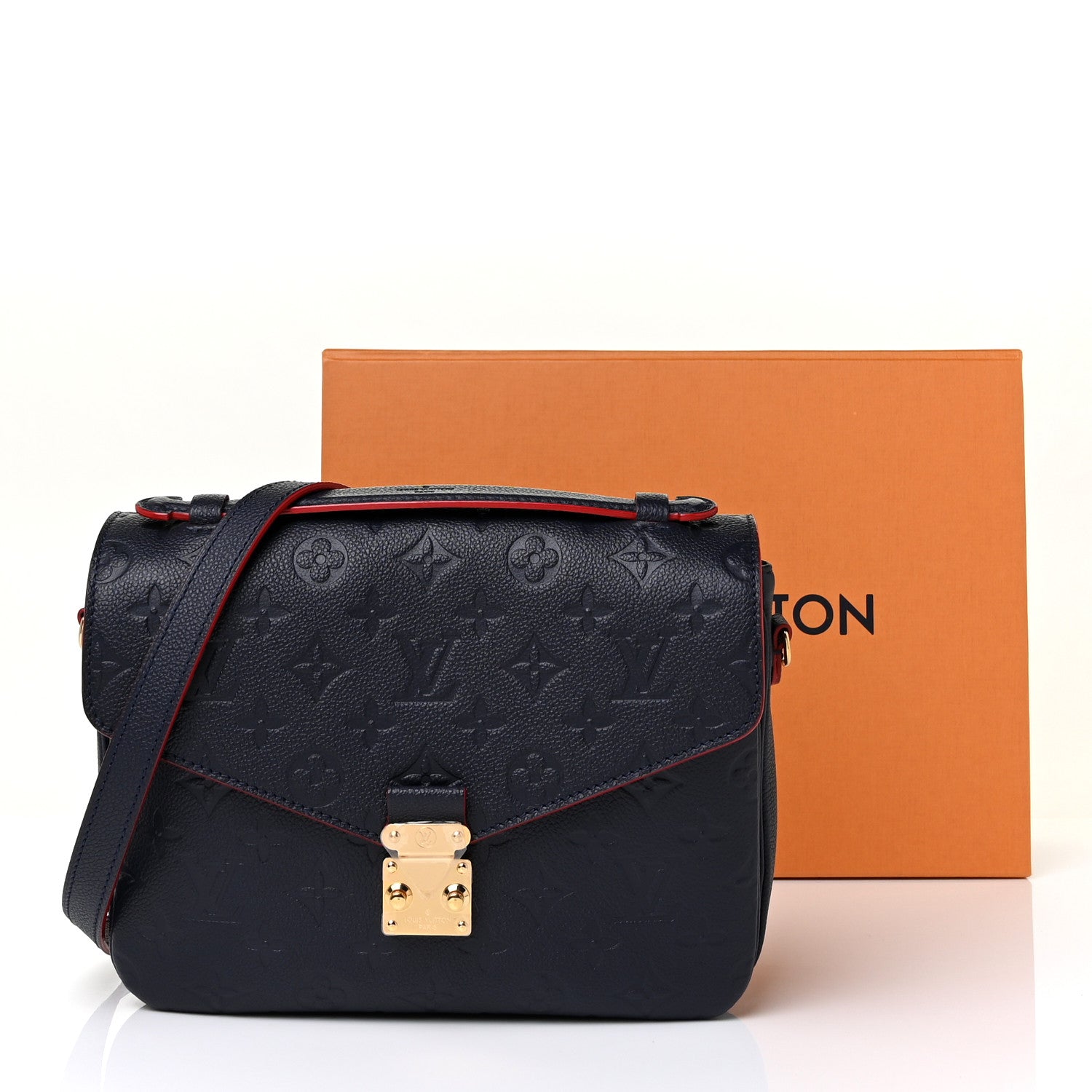 Louis Vuitton Empreinte Pochette Metis Marine Rouge 9 of 9