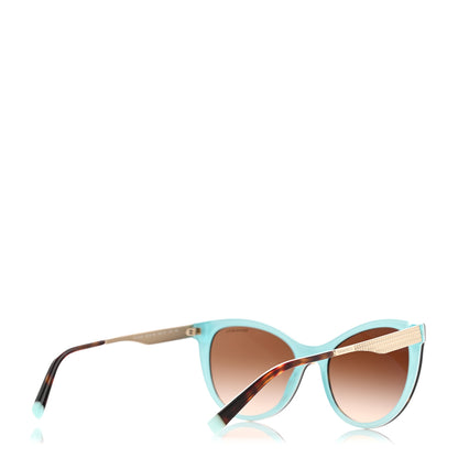 Tiffany Acetate Metal Cat Eye Sunglasses TF4159 Black Blue 4 of 8