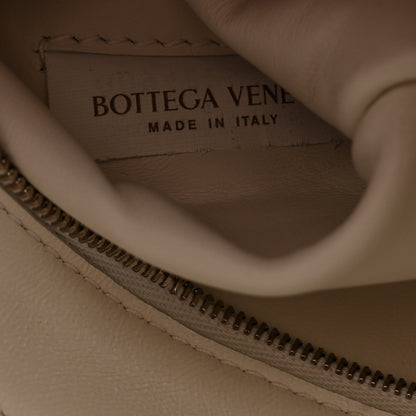 Bottega Veneta Lambskin Maxi Intrecciato Cassette Crossbody Bag White 7 of 12